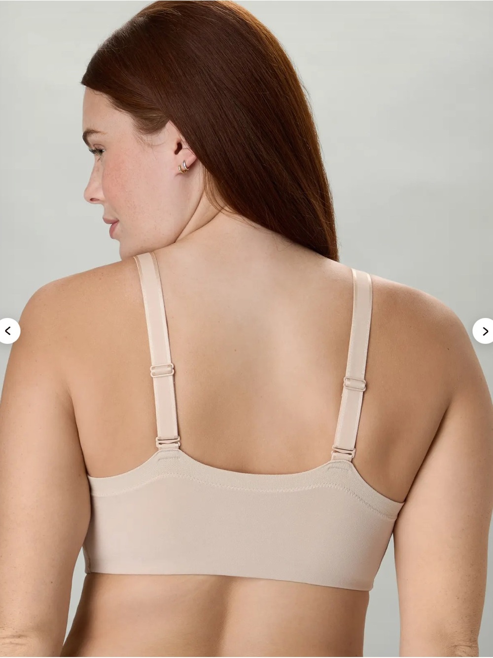 WonderBra Easyfit Wirefree Front Close Bra Nude Almond Size 40D NWT Lightweight - Picture 2 of 12